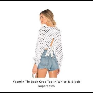 Yasmin tie back crop top